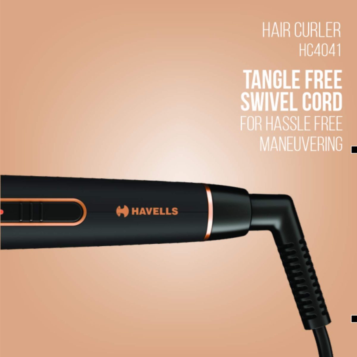 Havells HC4041 25mm Hair Curler for Long-Lasting Curls (Black) - Image 7
