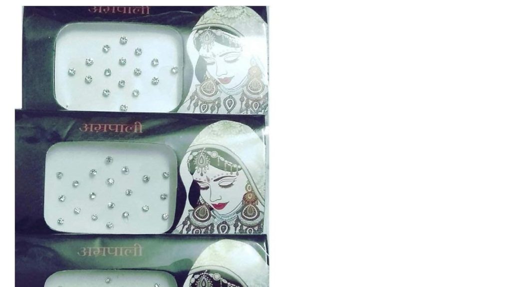 Fine Touch Mat Diamond Cut Round Silver Stone Bindi For Women Pack of 3 Cards