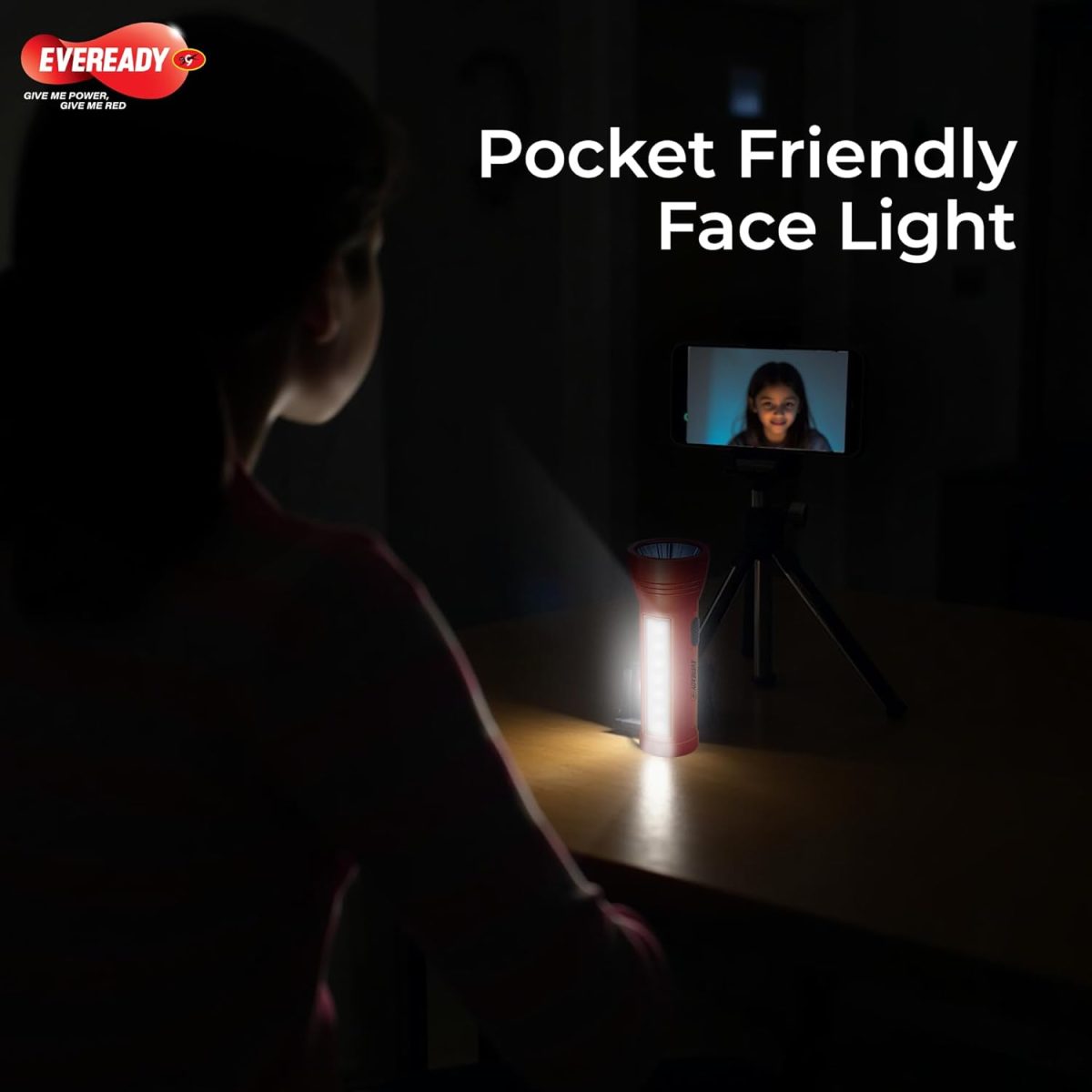 Eveready Apollo DL20, Rechargeable 1W Torch Cum 1.4W Emergency Sidelight/Face Light, Type-B/Micro USB Fast Charging, Overcharge & Deep Discharge Protection, Powered by Li-Ion Battery - Image 6