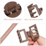 5pc Hair Claw Clips :-Korean Small Hair Claws Spuare Bowtie Shape Hair Clips For Women Girls Crab Hairpin Barrettes Fashion Ornaments Hair Accessories hair clutcher for women - Image 2