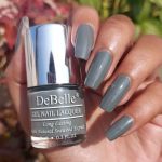DeBelle Gel Nail Lacquer Slate Stone (Slate Grey) 8ml - Glossy finish Enriched with natural Seaweed Extract, cruelty Free, Toxic Free - Image 2