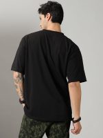 RodZen Oversized Half Sleeves Round Neck Solid Cotton Blend Combo T-Shirt for Men (Pack of 3) - Image 2