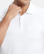 Jockey 3913 Men's Super Combed Cotton Rich Solid Half Sleeve Regular Fit Polo T-Shirt with Chest Pocket - Image 6
