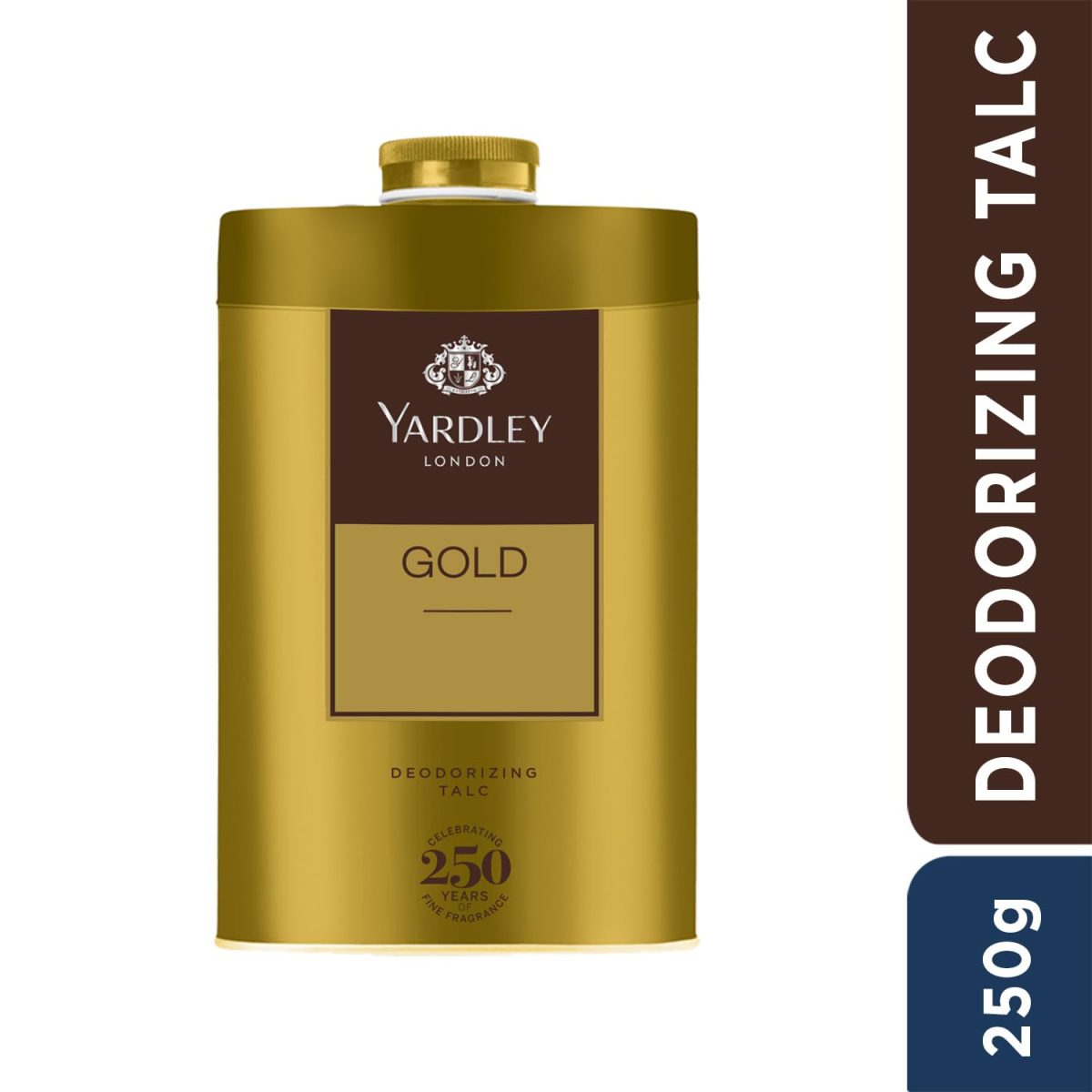 Yardley London Gold Deodorizing Talc| Fresh Woody Scent| Masculine Fragrance| Body Talc for Men| 250g - Image 2