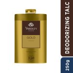 Yardley London Gold Deodorizing Talc| Fresh Woody Scent| Masculine Fragrance| Body Talc for Men| 250g - Image 2