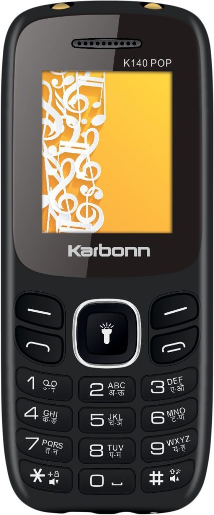 Karbonn K140 POP Dual Sim Keypad Mobile|1000mAh Battery|Upto 32GB Expanadable Memory| Wireless FM Radio (Black)