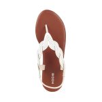 Mochi Women's Faux Leather Gold Toned Fashion Sandals - Image 5