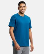 Jockey Men's Super Combed Cotton Regular Fit 2714 Rich Solid Round Neck Half Sleeve T-Shirt (Pack of 2) - Image 5