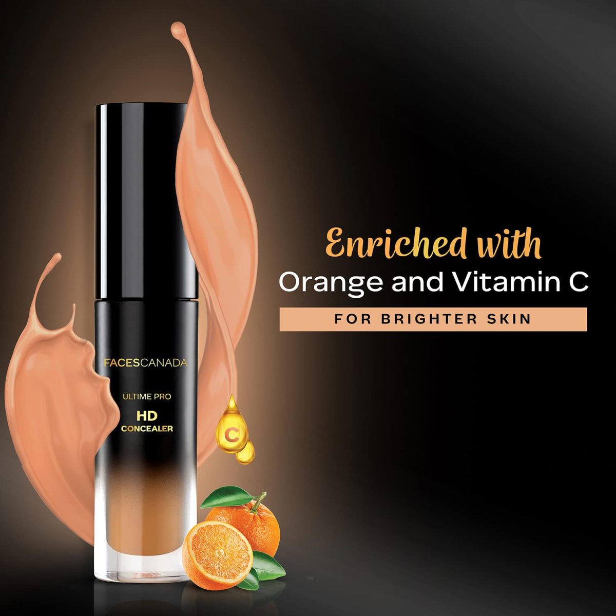 FACESCANADA Ultime Pro HD Liquid Full Coverage All Skin Type Concealer - Sand Beige 01, 3.8ml | Natural Matte Finish | 12HR Long Stay | Blemishes | Blends Easily | Orange & Vitamin C Enriched - Image 6