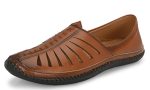 Karaddi 5082 Men's Loafer Stylish Ethnic Peshawari Nagra Mojadi Sherwani Sandals Wedding Latest Kolhapuri Brown Tan Black Shoes for Men