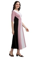 PURVAJA Women's Corduroy Empire Waist Maxi Cocktail Dress - Image 4