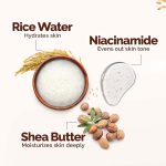 Mamaearth Rice Water Hydrating Body Lotion with Rice Water & Niacinamide for Dewy Glass Skin | 48 Hrs Moisturizating & Nourishing | 7in1 Total Care | 100% Natural Butter | Non Greasy Smooth Skin | 400 ml - Image 6
