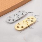 HEAVENGLOW 2Pcs Invisible Concealed Stainless Steel Cabinet Blind Hinge Gold&Silver - Image 8