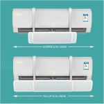 GLIVE (LABEL) Adjustable Air Deflector Air Conditioner Deflector, Adjustable Foldable Confinement Air Deflector Outlet Air Wing Air Cooled Baffle Wind Direction Telescopic Air Deflector - Image 3