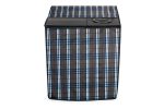 Stylista Washing Machine Cover Compatible for LG 11 kg semi Automatic Top Loading P1145SRAZ Checks Grey