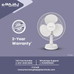 Bajaj Frore Neo Table Fan 400 MM | Table Fans For Home & Office | Aerodynamically Balanced Blades | 100% Copper Motor | High Air Delivery | 3-Speed Control | 2-Yrs Warranty 【White】 - Image 3