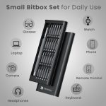 Portronics Bit Box,24-in-1 Screwdriver Kit,Compact,Durable,and Travel-Friendly Tool Kit with a Magnetic Bit Holder,Perfect for Household&Auto Repair (Black) - Image 7