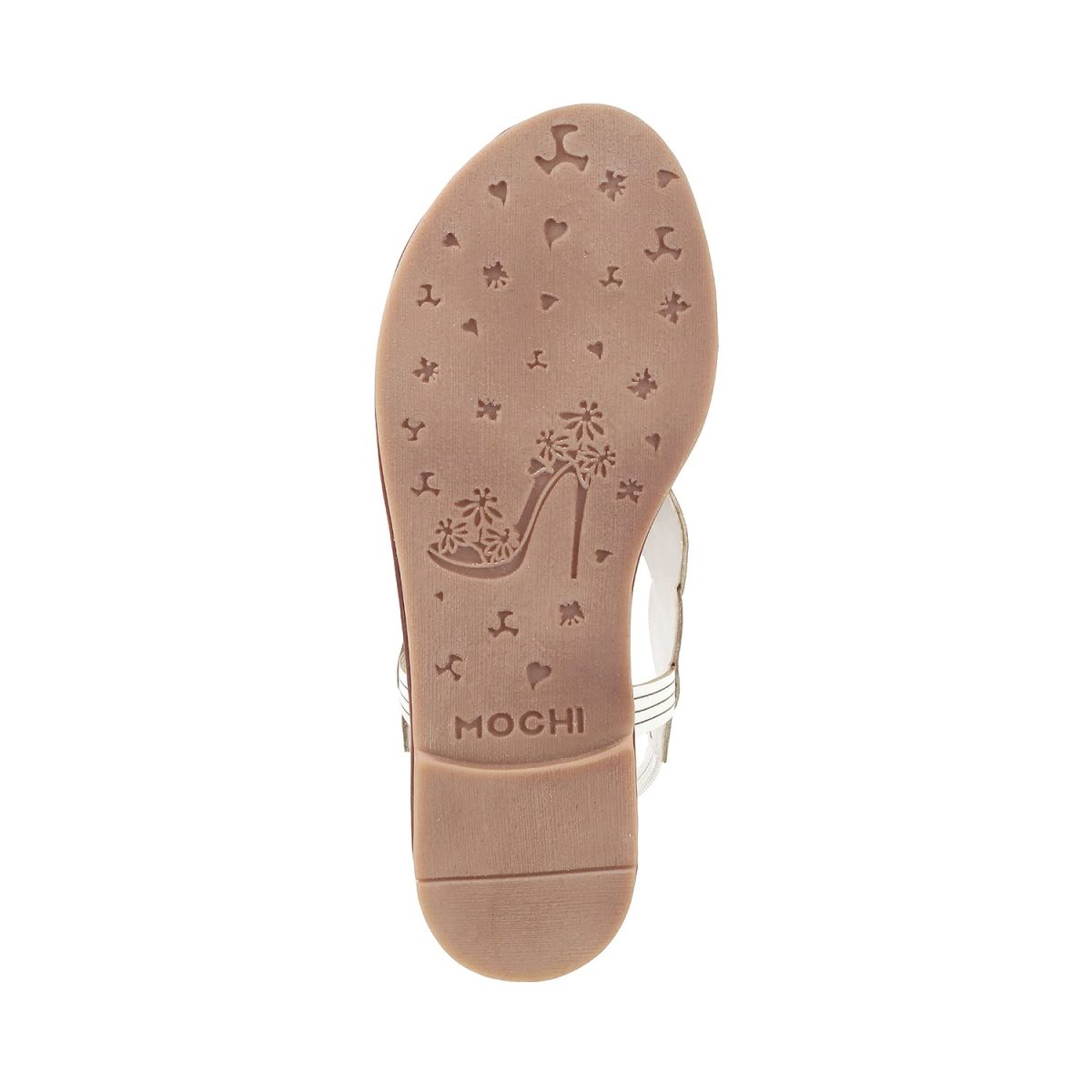 Mochi Women's Faux Leather Gold Toned Fashion Sandals - Image 4
