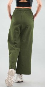 Imperative Women High Waist Regular Fit Cotton Flared Trackpant for Women and Girls. - Image 3