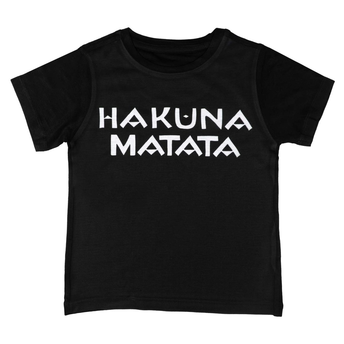 Lion King by Wear Your Mind Boy's Plain Regular fit T-Shirt (DLK0010.2_Black 10-11 Years)