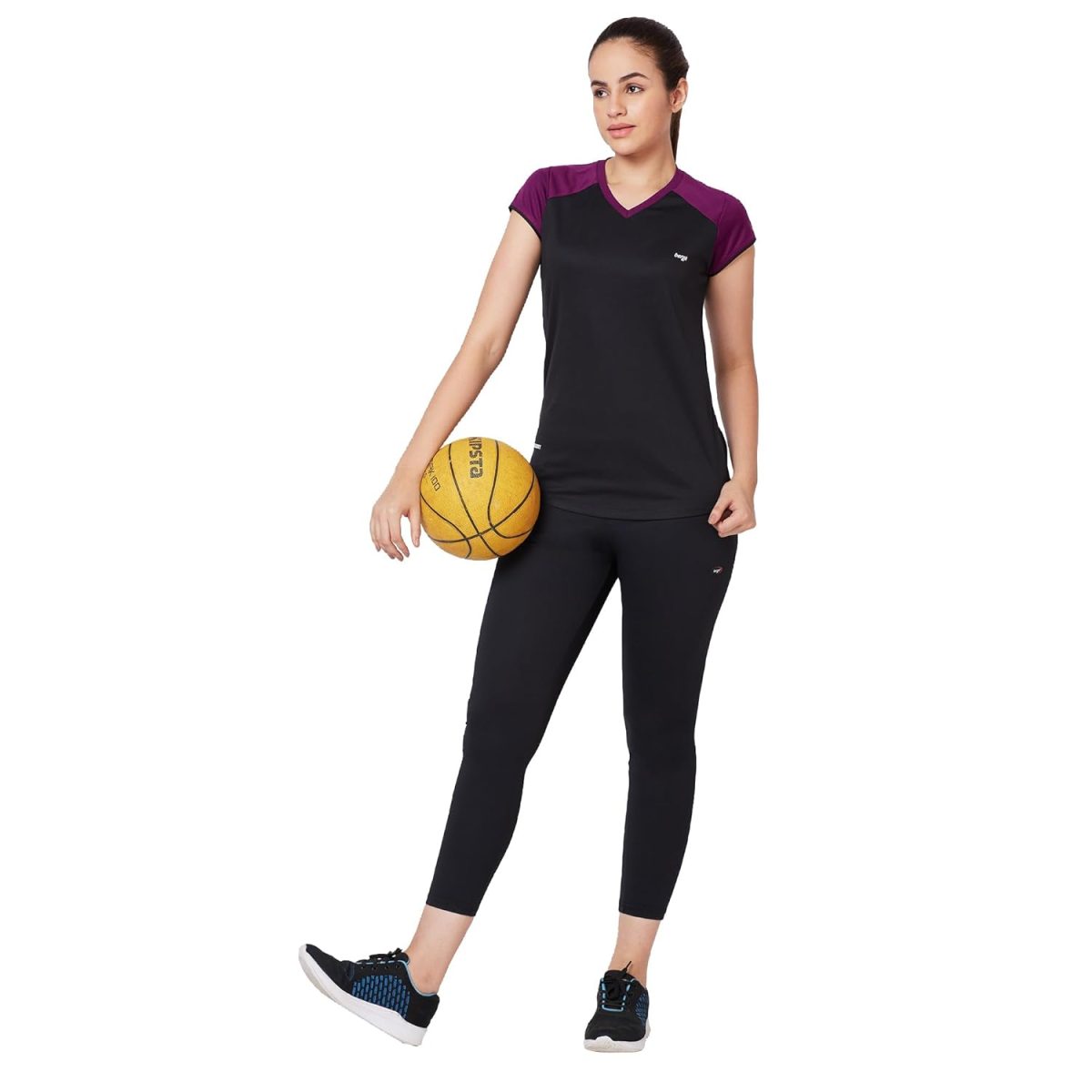 berge' Ladies Polyester Dry Fit Western Shirts & Tshirts for Women, Quick Drying & Breathable Fabric, Gym Wear Tees & Workout Tops - Image 4