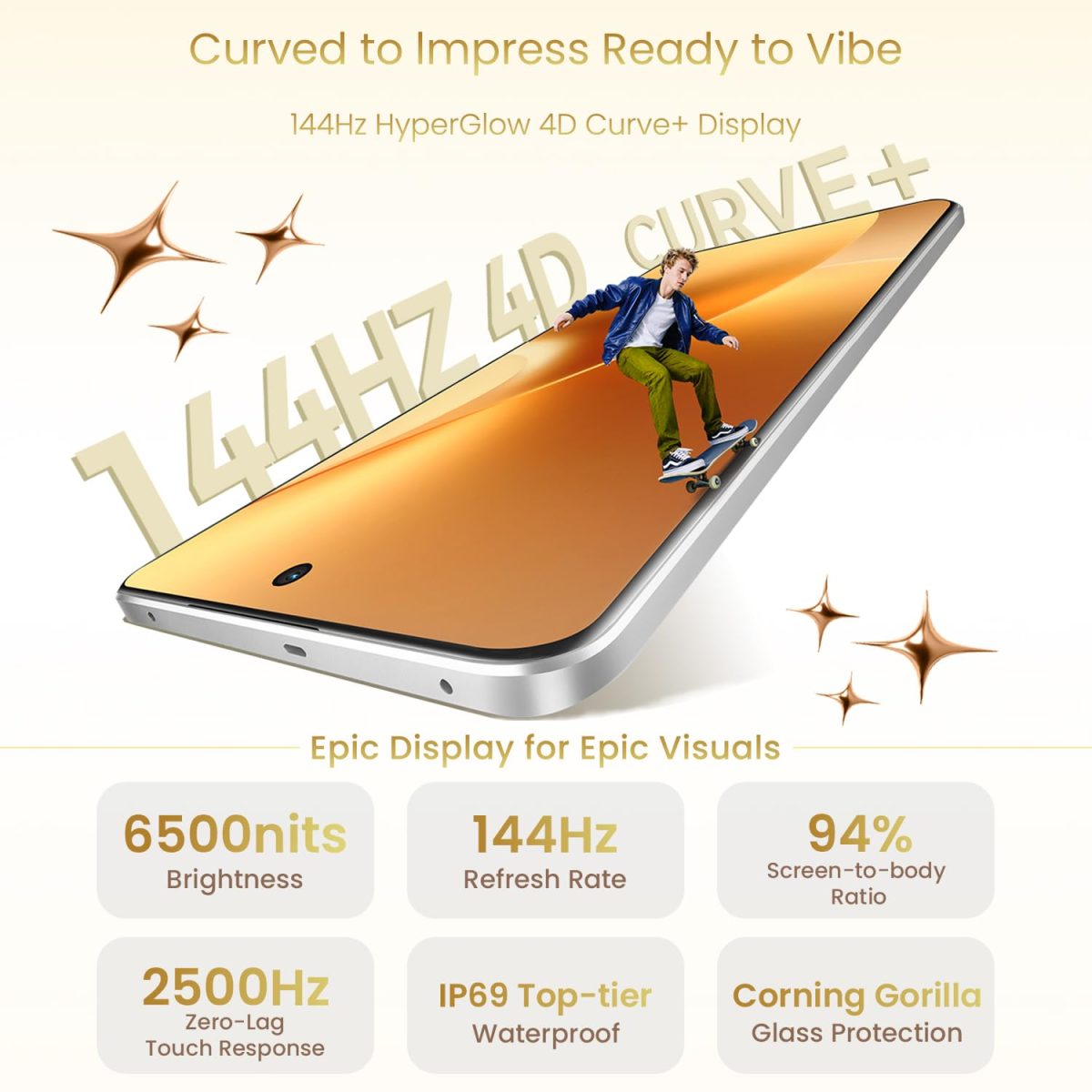 realme 15 5G Smartphone 8+256GB Silver,144Hz HyperGlow 4D Curve Display,7000mAh Battery,80W SuperVOOC,Dual 50MP 4K Cameras,Dimensity 7300+ Chipset,IP69 - Image 4