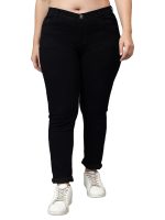 Nifty Women's Denim Stretchable Mid Rise Plus Size Jeans