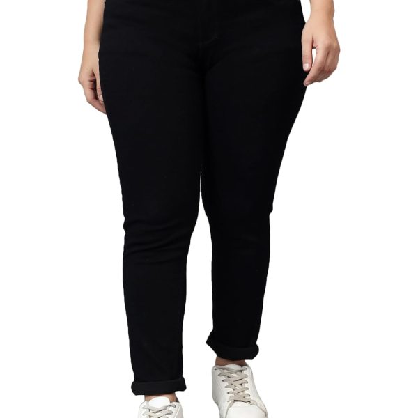 Nifty Women's Denim Stretchable Mid Rise Plus Size Jeans