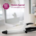 Philips Hair Curler with 16MM Barrel | Ceramic Coated Barrel for Long-Lasting Bouncy Looking Curls | Fast Heat Up | BHB862/00, Black - Image 3