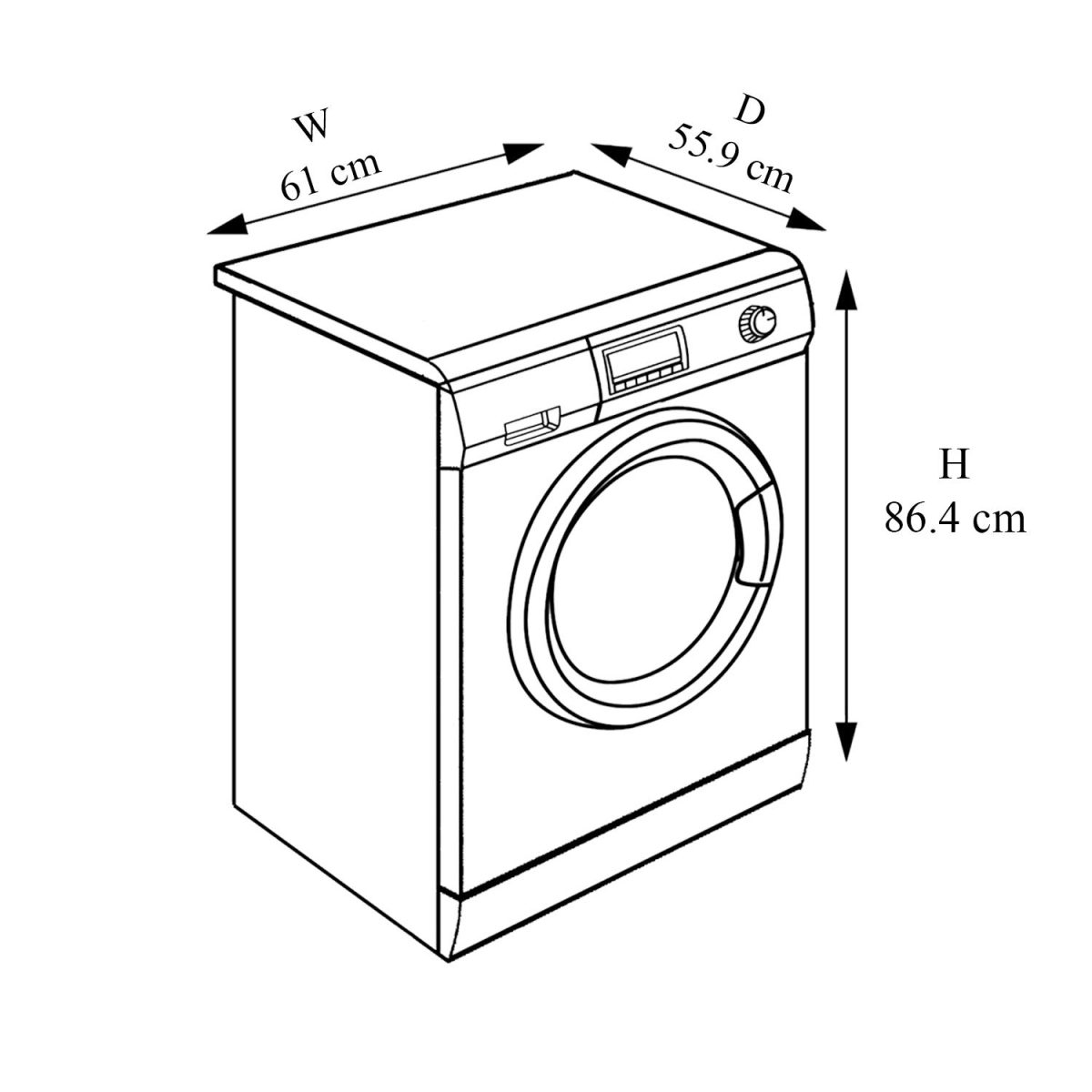 Stylista Washing Machine Cover Compatible for Samsung 8 kg WW80K5210WW Front Load Maroon - Image 4