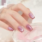 Bolt bee Glitter Cat Eye Nail Gel Polish 9ml Gel Paint Soak Off UV Led | 9D Art Polish Galaxy Magnetic for Nail Designs | LED Soak Off Nail Lacquer Gel Strong Nail Art Magnet For Home Salon-(Pink) - Image 2