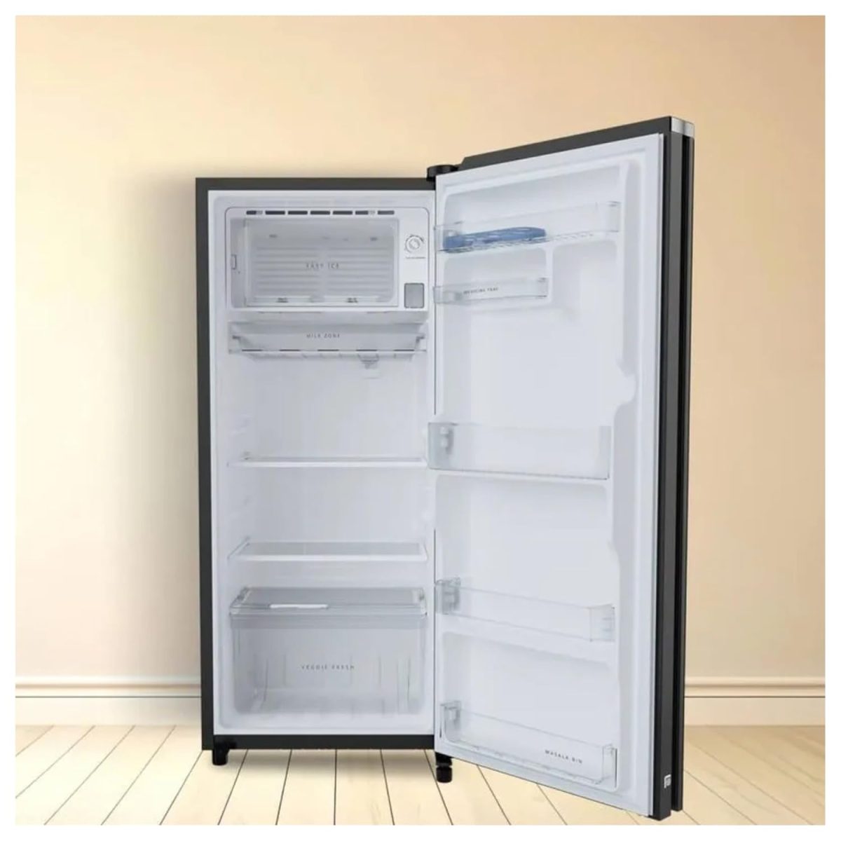 Whirlpool Icemagic Pro 192L 5 Star Glass Finish Single Door Refrigerator (Model: DC 215 IMPRO GD PRM, Gold Dust, Inverter Compressor) - Image 4