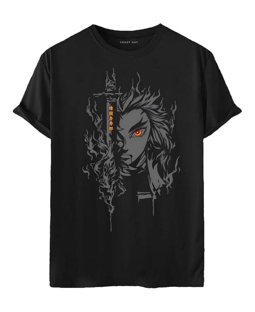 Crazy Guy Mens Anime Graphic Tshirt | Anime Cotton Tshirt for Men