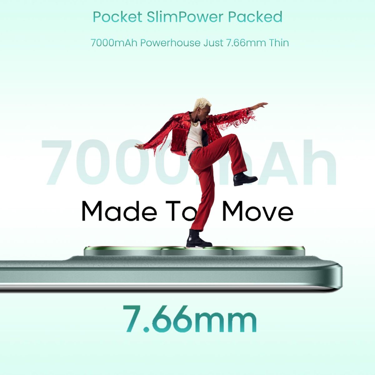 realme 15 5G Smartphone 8+128GB Green,144Hz HyperGlow 4D Curve Display,7000mAh Battery,80W SuperVOOC,Dual 50MP 4K Cameras,Dimensity 7300+ Chipset,IP69 - Image 7