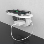 Goldmedal Wall-E-3 Pin Plug Travel Adaptor with Mobile Stand | Universal Sockets | Multiplug for Home & Office Appliances | Supports 2-Pin & 3-Pin Plugs (Pack of 1) - White
