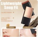 SOFT BLISS 2 in 1 Korean Anti-Wrinkle Foudation Stick, Flawless Eraser Foundation stick with Brush, Double Head Face Make Up, Multi-Use Waterproof Traceless Long-Lasting Repair