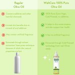 WishCare® 100% Pure Premium Cold Pressed Olive Oil for Hair & Skin - 200ml - Image 4