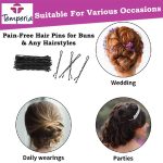 Temperia Bobby Hair Pins for Women & Girls (Pack of 100) (With Storage Box) (6cm Long) | Stylish Bob Hairpins for Hairstyling | Hair Styling Accessories Clips (Black) - Image 5