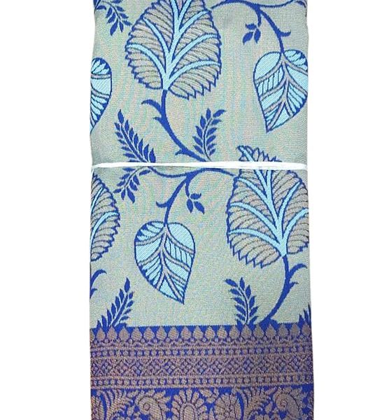 SREE KUMARAN Women's Kanchipuram Kubera Silk Pure Pattu Sarees With Blouse (VSK138-2)