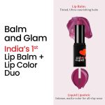 Color Cupid 2 in 1 Tinted Lip Balm + Liquid Lipstick | Intense color pay off & moisturization | Infused with Hyaluronic Acid & Jojoba Oil | Friends with Benefits | Wine & Dine - Image 2