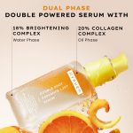 Hyphen 18% Brightening + 20% Collagen Face Serum | Double Serum with 11% Mandarin 5% Niacinamide 2% PGA & Bakuchiol | Brightening & Collagen Boost | Dark Spots & Melanin Reduction | All Skin Type-50ml - Image 2