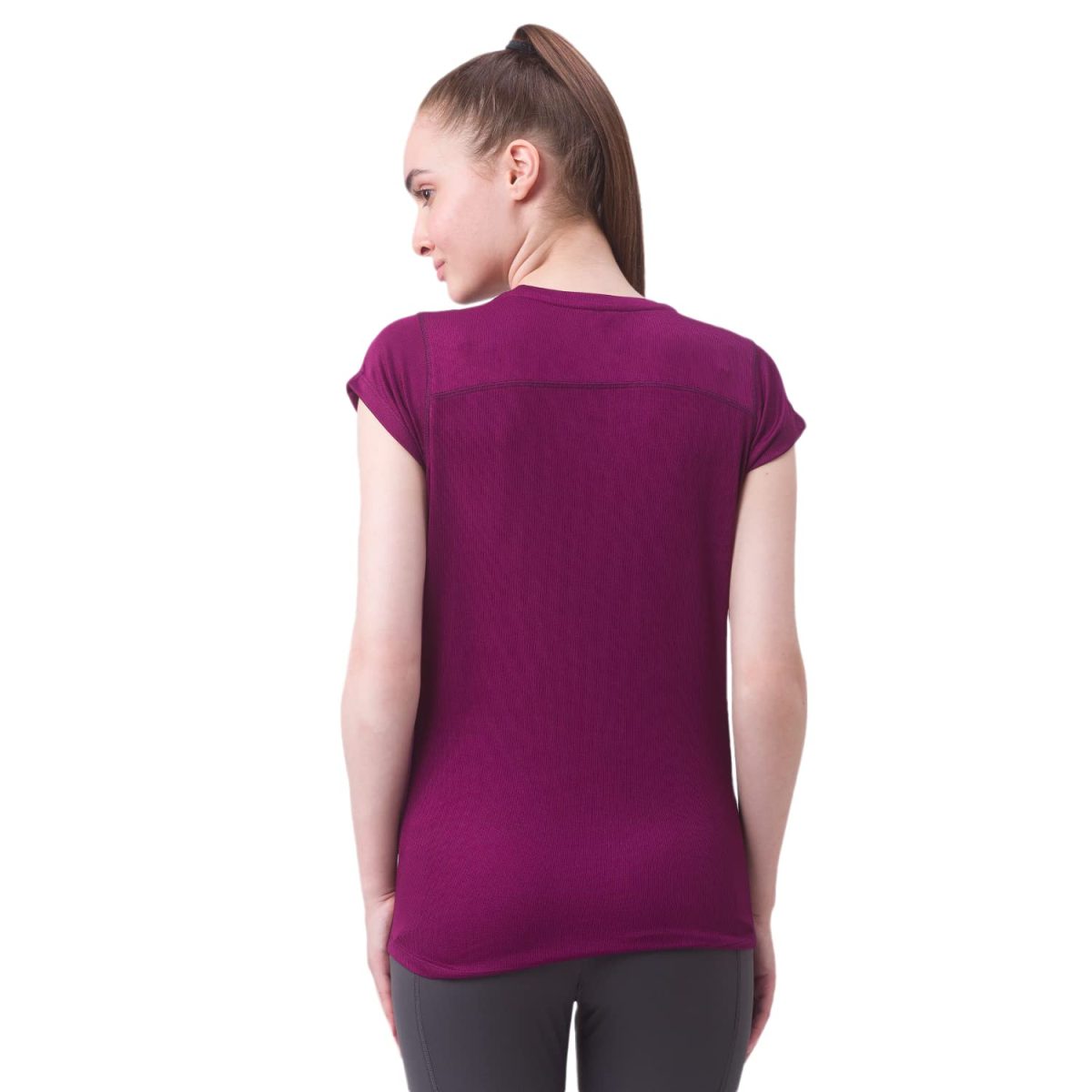 berge' Ladies Polyester Dry Fit Western Shirts & Tshirts for Women, Quick Drying & Breathable Fabric, Gym Wear Tees & Workout Tops (Black Colour) - Image 2