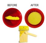Harsh Love Facial Magic Cleaning Wash Puff Sponge 12 Stick Face Cleansing Pad Soft, Yellow - Image 3