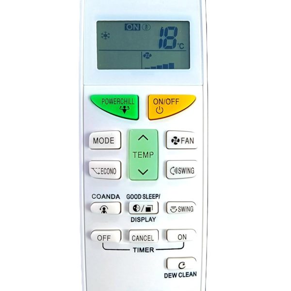LUCRE Air Conditioner Remote Compatible for Daikin Split Ac Remote 1.5 Ton (5 Star) Model Arc484B32, Multicolour