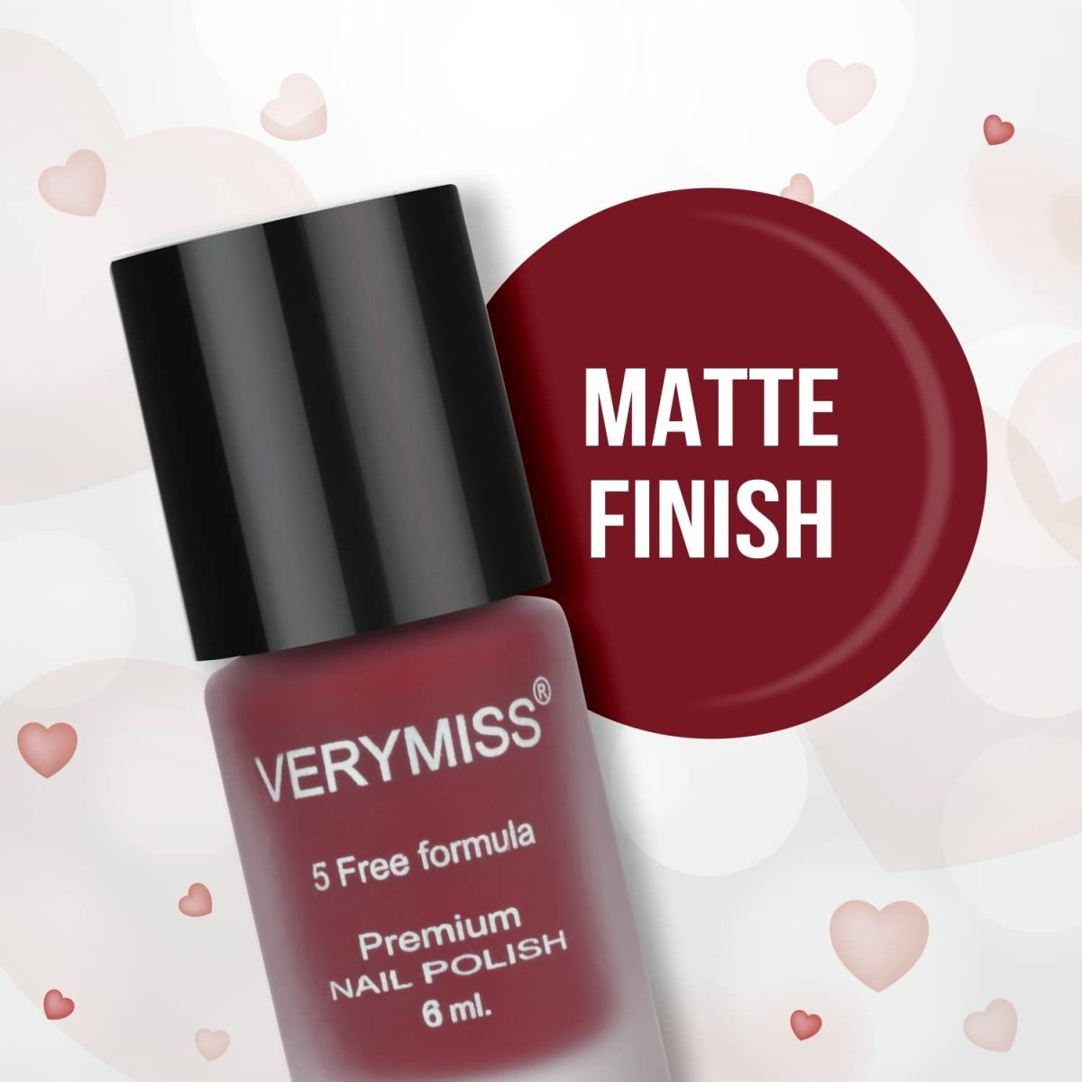 Verymiss Premium Matte Nail Polish - 249 Red In Hot - Image 3