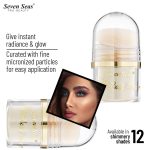 Seven Seas Body & Face Shimmer Highlighter Powder Pigments | For Eyes & Face Makeup | Shimmery Effect, Glitter, Duo-Chrome Metallic Intense Pigmentation | Product Used as Highlighter (White Gold) - Image 4