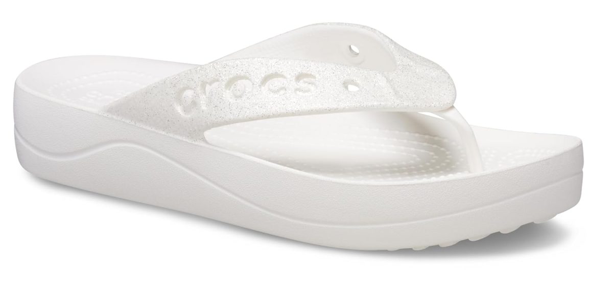 Crocs Women Baya Platform Flip Whi Croslite Flip | 208395-100 | - Image 6