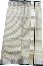 Women's Kerala Kasavu Sarees Traditional Tissue/Cotton Silk with Running Blouse Piece