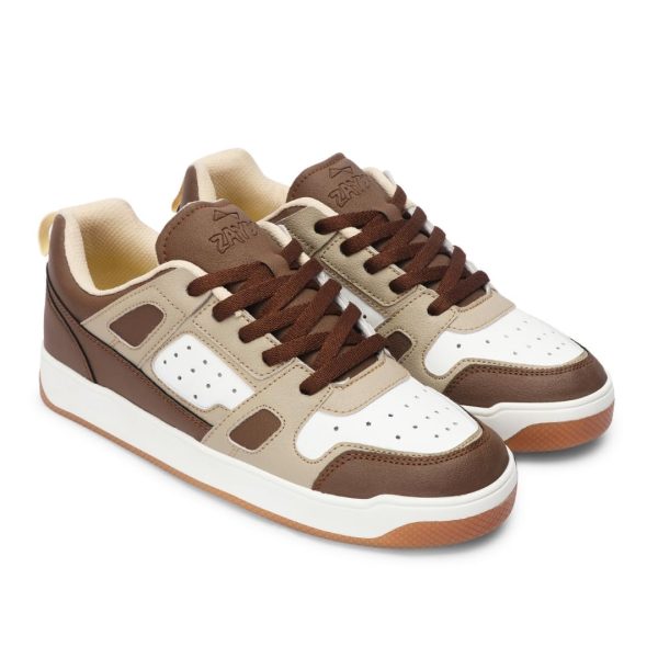 ZAYDN Mens Ash-Black-Brown-6 Sneaker