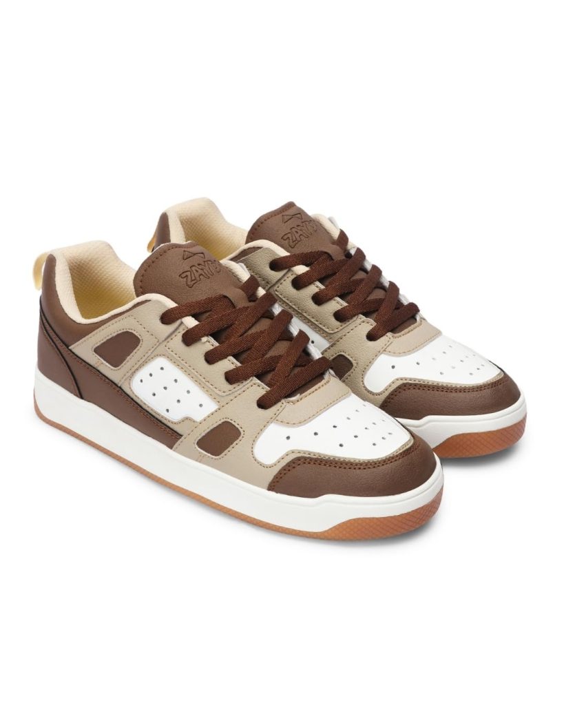 ZAYDN Mens Ash-Black-Brown-6 Sneaker
